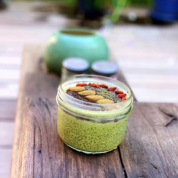 Acai & Matcha Chia Pudding