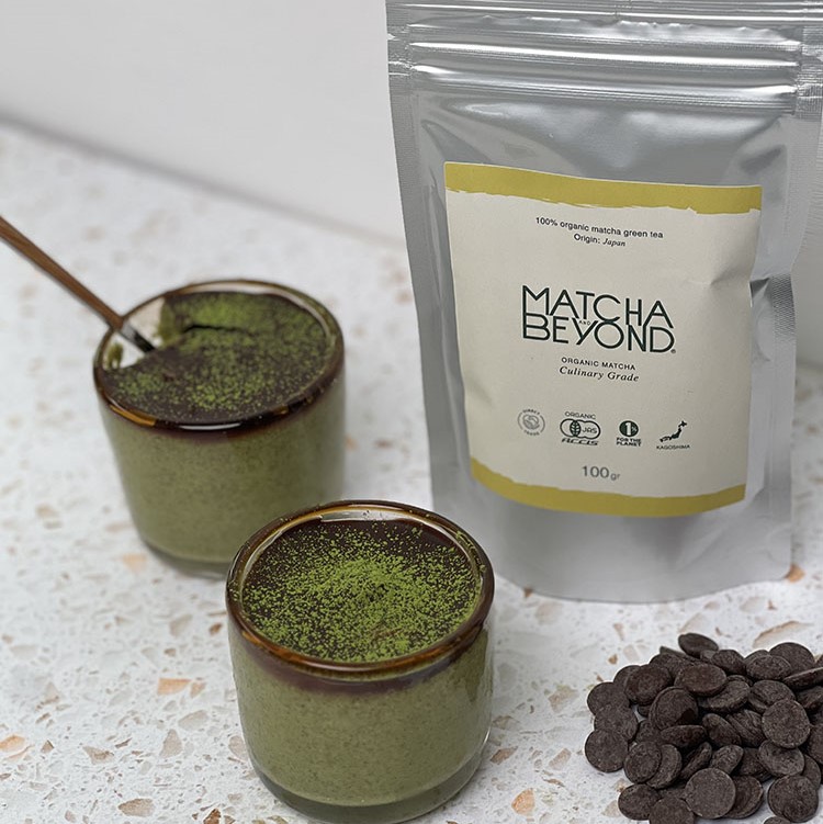 Matcha Choco-Chia Dessert